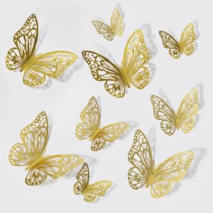 3D Hollow Butterflies Wall Stickers
